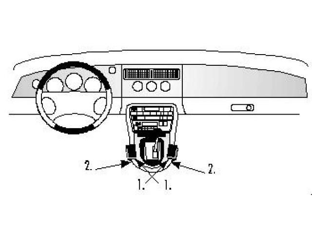 ProClip - Jaguar XK8 / XKR/XK 1997-2006 Console mount, Left/Right