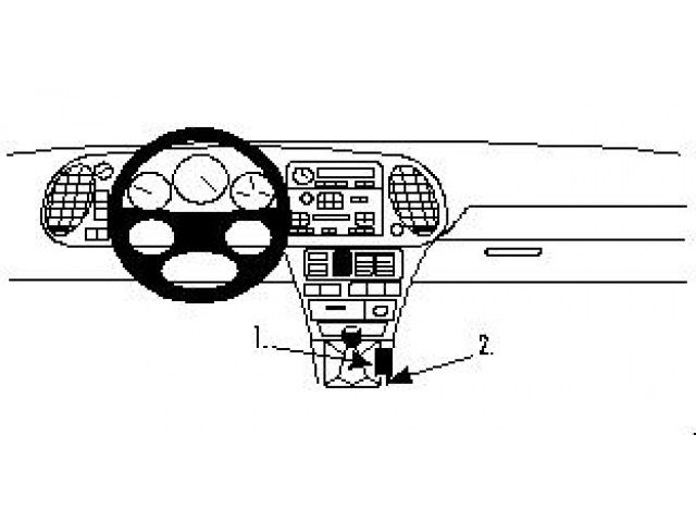 ProClip - Saab 900 1994-1998 / 9-3 1998-2002 Console mount