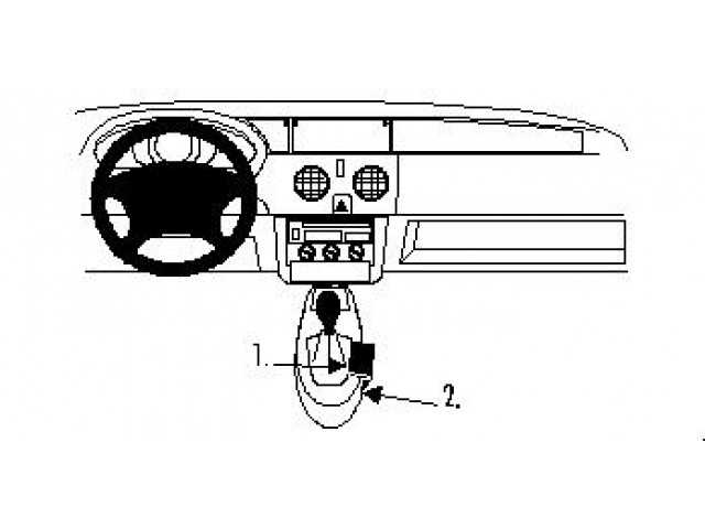 ProClip - Renault Kangoo 1998-2002 Console mount