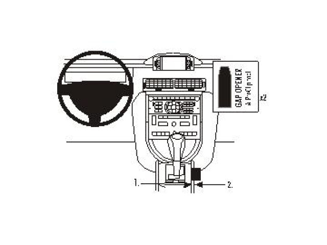 ProClip - Citroën C6 2007-2013 Console mount