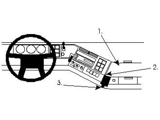 ProClip - Volvo FH Serie/ NH Serie/ FM Serie 1994-2002 Angled mount