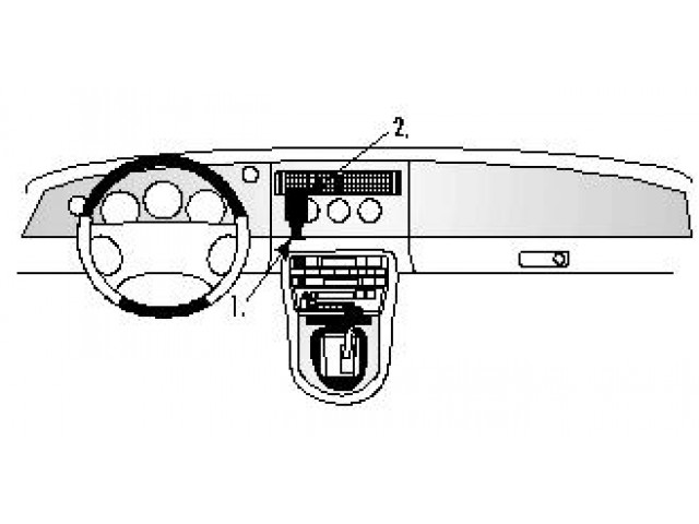 ProClip - Jaguar XK8 / XKR/ XK-Serie 1997-2006 Center mount