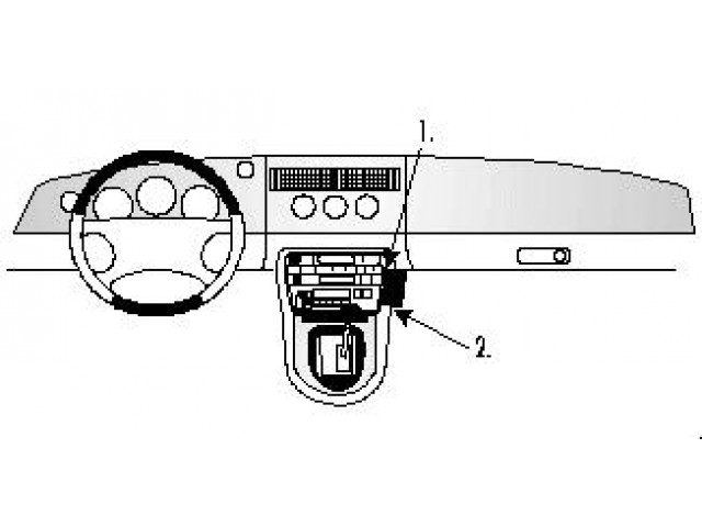 ProClip - Jaguar XK8 / XKR/ XK-Serie 1997-2006 Angled mount