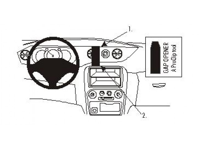 ProClip - Daihatsu YRV 2001-2007 Center mount