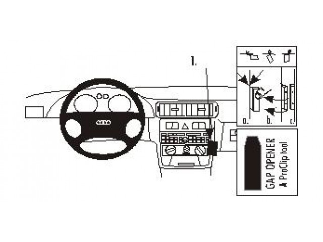 ProClip - Audi A3/S3 2001-2002 Angled mount