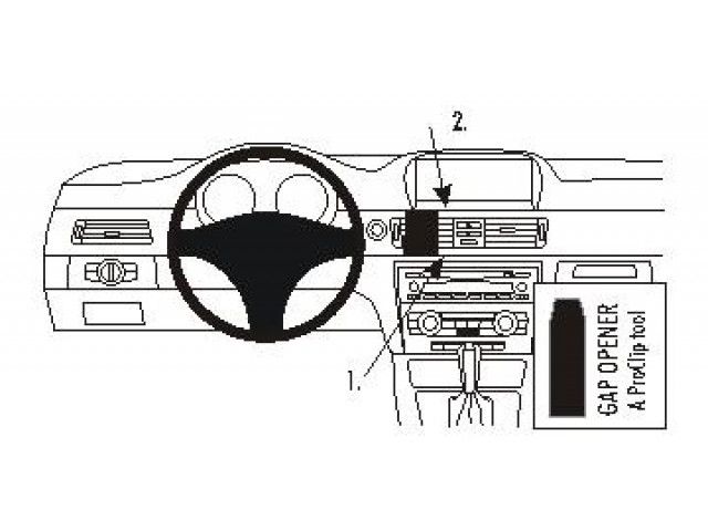 ProClip - BMW 3-Serie /E90/E91/E92/E93 2005-2012 Center mount