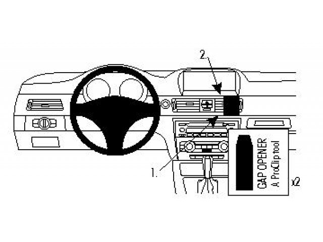 ProClip - BMW 3-Serie /E90/E91/E92/E93 2005-2012 Angled mount