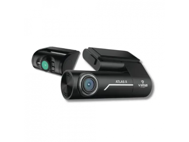 Atlas X - 2 Channel Dash Cam incl. 32GB MSD, voor en achter camera