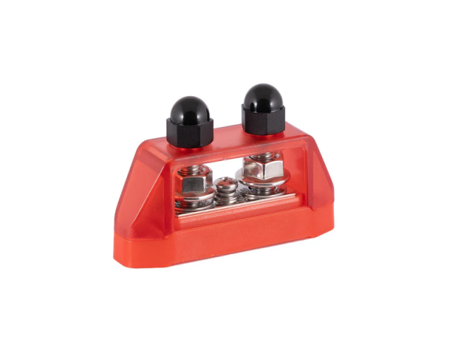 Distribution blok Red, 2xM8 + 1xM4