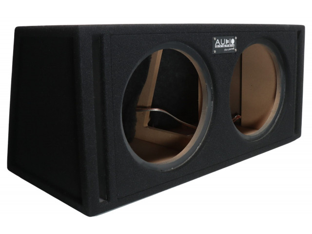 AUDIO SYSTEM Dubbele lege behuizing. Bassreflexbehuizing van 2x 42 Liter voor 2x 30 cm Bass