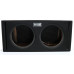 AUDIO SYSTEM Dubbele lege behuizing. Bassreflexbehuizing van 2x 42 Liter voor 2x 30 cm Bass