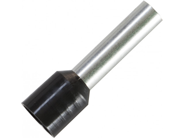 Adereindhuls voor kabelmaat: 10 mm² met zwarte isolatie
