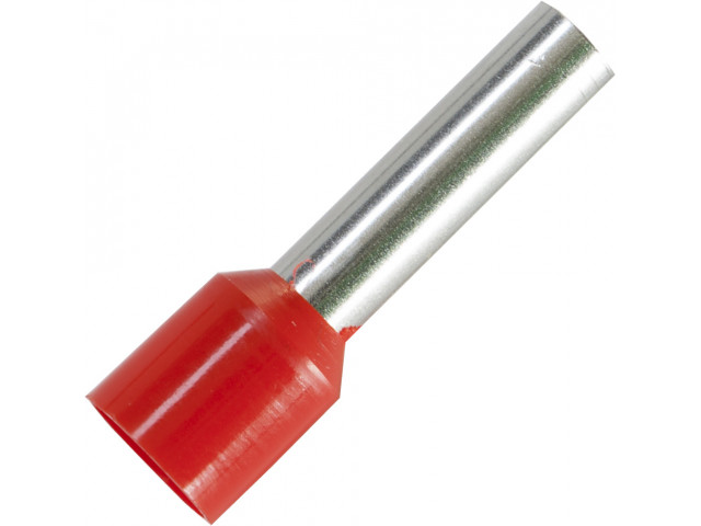 Adereindhuls voor kabelmaat: 10 mm² met zwarte isolatie