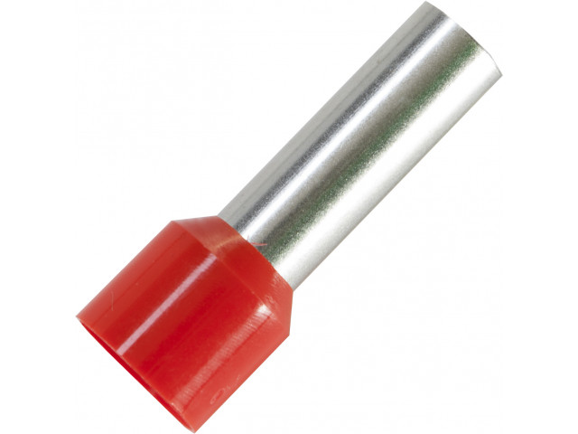 Adereindhuls voor kabelmaat: 16 mm² met rode isolatie