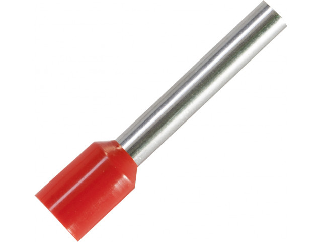 Adereindhuls voor kabelmaat: 4.0 mm² met rode isolatie