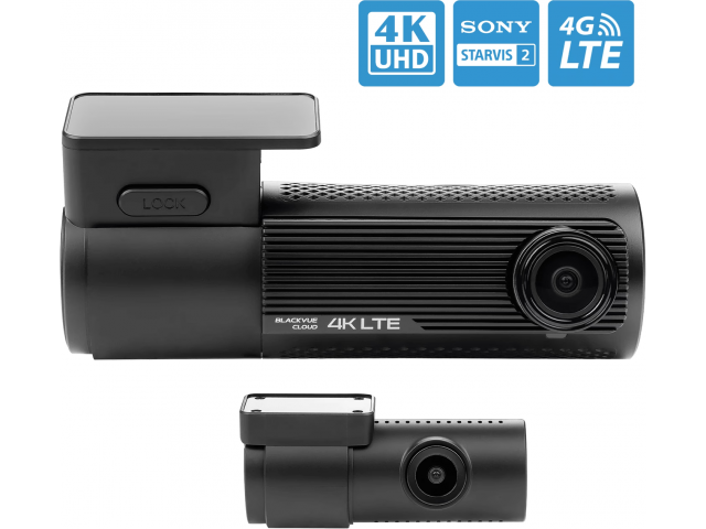 BlackVue DR970-2CH Plus LTE V2 Premium 4K UHD Cloud Dashcam 64GB