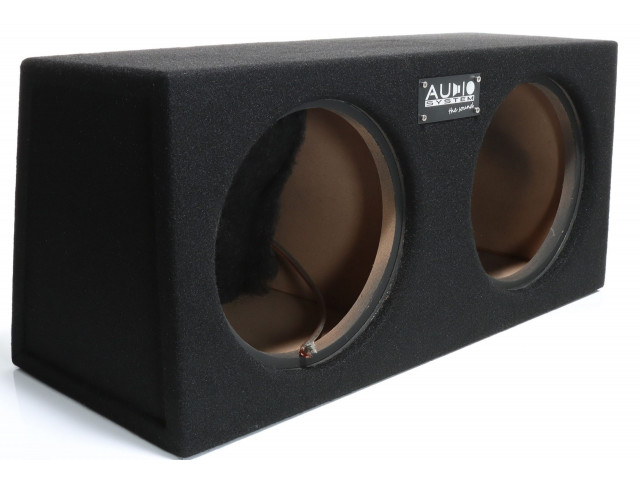 AUDIO SYSTEM Lege behuizing. Gesloten behuizing met 2x23 liter voor 25 cm bas