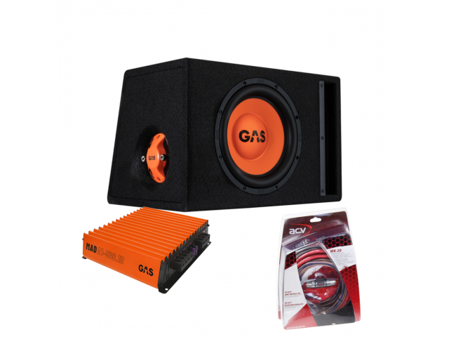 GAS MAD Subwoofer set MAD B2-110 (gepoort) + MAD A1-500.1D + WK-20