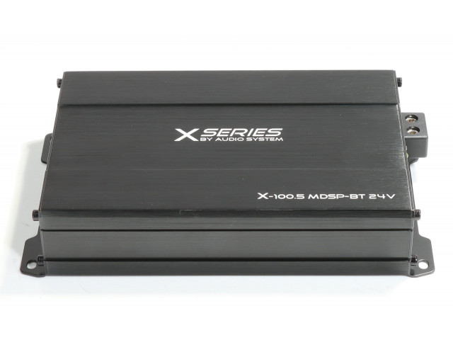 X-SERIE 5-kanaals versterker met 9-kanaals DSP en BT 24 Volt