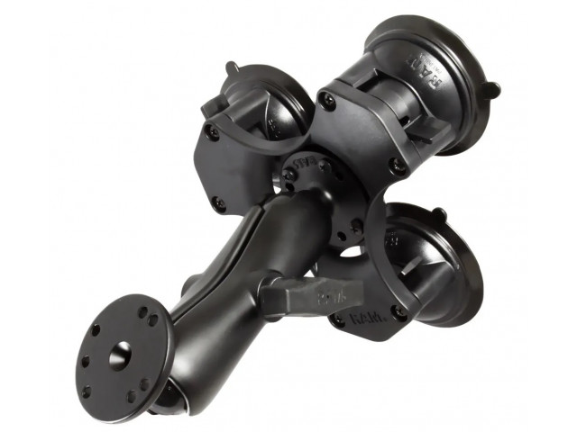RAM® Twist-Lock™ Drievoudige Zuignapbevestiging met Ronde Plaat