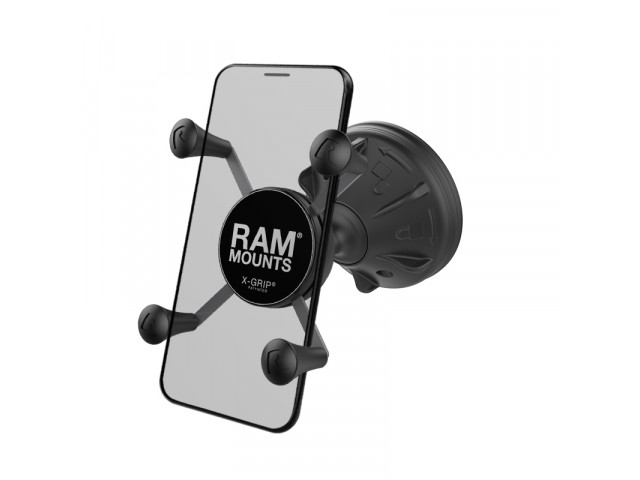 RAM® X-Grip® Phone Mount with RAM® Mighty-Buddy™ Suction Cup