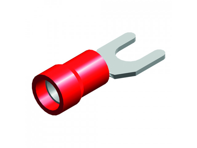 kabelvork 5 stuks 0.5x1.5 m5 rood in blister