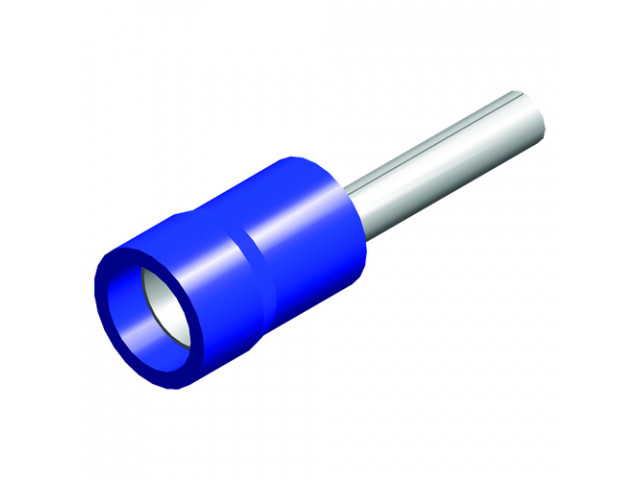 kabelschoen 5stuks 1.5x2.5 blauw in blister