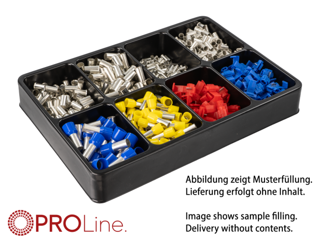 PROline Werkplaatskast assortiments bak, 8 vakken - inleg tray ten behoeve lade 335x238x45mm