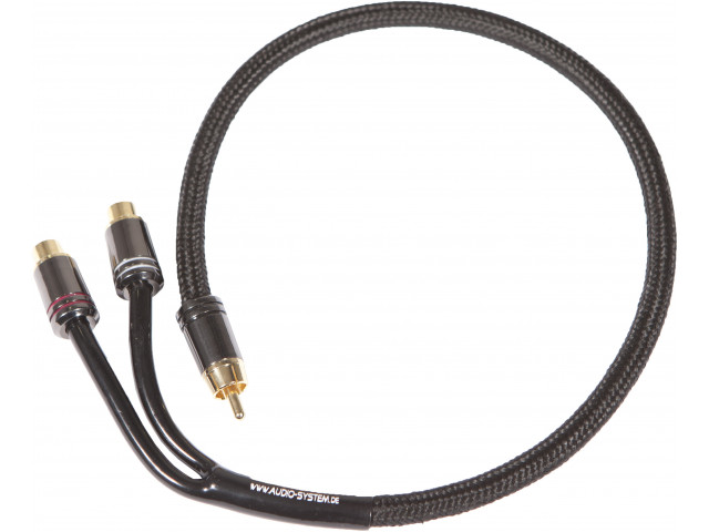 AUDIO SYSTEM HIGH-END 300 mm RCA kabel Y-RCA cable (1x connector M and 2x connector F)
