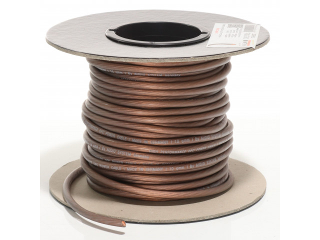 AUDIO SYSTEM HIGH-Performance 10mm² power Kabel Per rol van 25 meter Black AUDIO SYSTEM HIGH-Performance 10mm² power Kabel Per rol van 25 meter Black