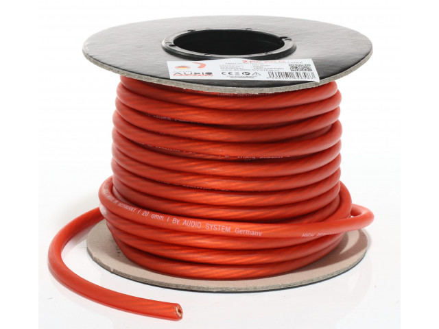 AUDIO SYSTEM HIGH-Performance 20mm² power Kabel. Per rol van 25 meter AUDIO SYSTEM HIGH-Performance 20mm² power Kabel. Per rol van 25 meter