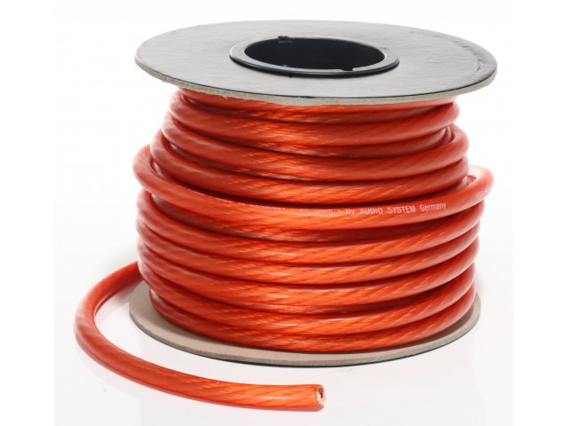 AUDIO SYSTEM HIGH-Performance 35mm² power Kabel Per rol van 25 meter AUDIO SYSTEM HIGH-Performance 35mm² power Kabel Per rol van 25 meter