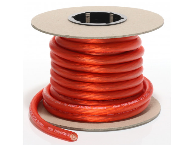 AUDIO SYSTEM HIGH-Performance 50mm² power Kabel Per rol van 10 meter AUDIO SYSTEM HIGH-Performance 50mm² power Kabel Per rol van 10 meter