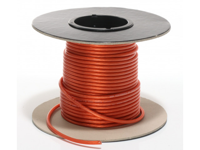 AUDIO SYSTEM HIGH-Performance 6 mm² power Kabel Per rol van 25 meter Rood AUDIO SYSTEM HIGH-Performance 6 mm² power Kabel Per rol van 25 meter Rood
