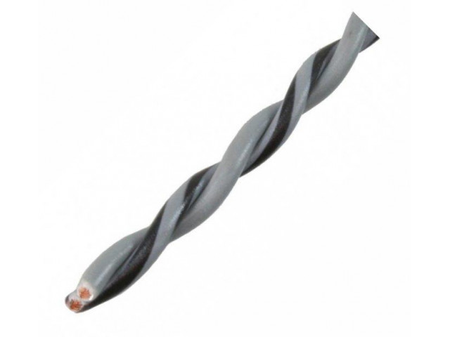 AUDIO SYSTEM Gedraaide luidsprekerkabel. Grijs. 2x 0,5mm² . 200 mtr per rol AUDIO SYSTEM Gedraaide luidsprekerkabel. Grijs. 2x 0,5mm² . 200 mtr per rol