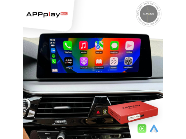APPplay BOX_BMW/MINI/Rolce Royce NBT EVO ID5 & ID6 CARplay & Android Auto set