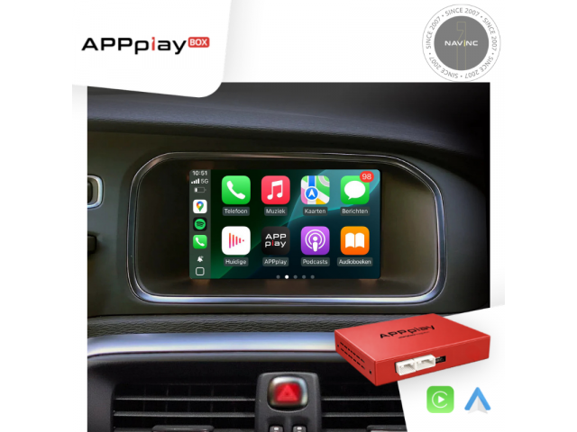 APPplay BOX_Volvo Sensus connect 7inch CARplay & Android Auto set