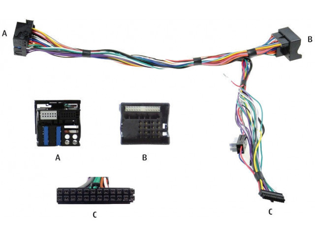 Audio2Car 40 Pin Diverse modellen BMW- Land Rover- Mercedes Benz- Porsche- Smart- Volkswagen