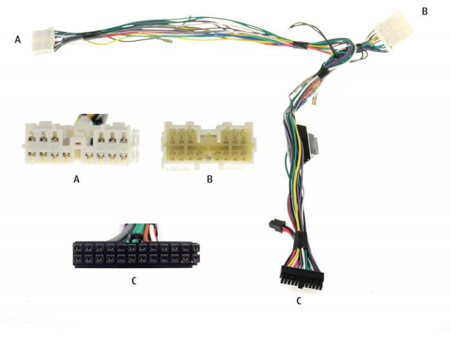 Audio2Car 20 pins Diverse modellen Mitsubishi - Hyundai Santamo