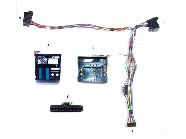 Audio2Car Delta Radio/ RNS Navi/VW MFD Navi Div. modellen Audi- Seat- Maserati- Volkswagen- Skoda