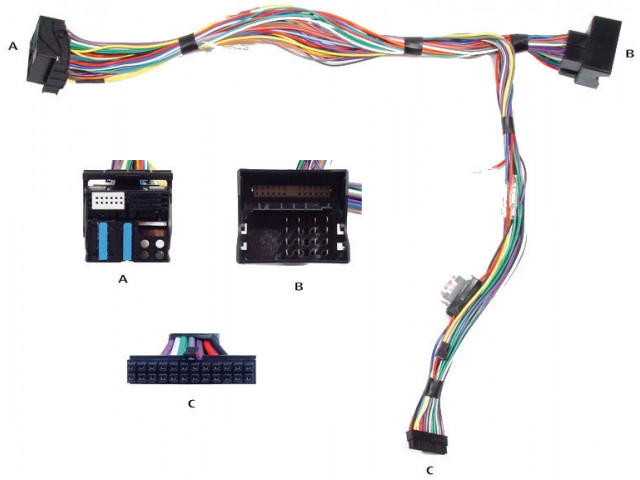 Audio2Car 40 pins Diverse modellen Volkswagen - Audi - Maserati - Seat - Skoda - Scania