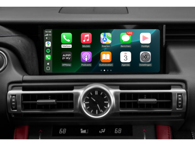 APPplay_CARplay & Android Auto instellen Lexus GVIF 2018> Touchpad (LVDS)