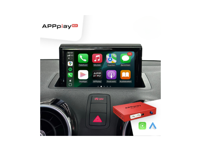 APPplay BOX_Audi A1/Q3 MMI 3G CARplay & Android Auto set (with NAV)