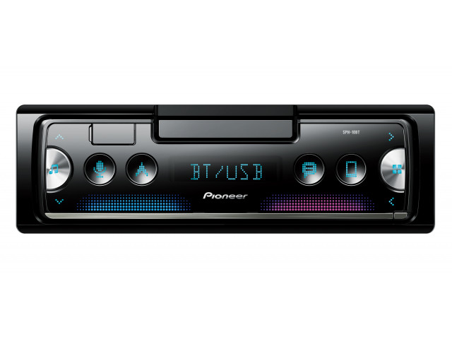 Pioneer SPH-10BT 1 DIN radio met Bluetooth, USB en Spotify